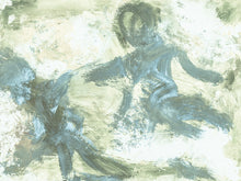 Load image into Gallery viewer, Silver Angel Art | Contemporary Angel Art | Abstract Angel Painting | Modern Angel Art Canvas | Neutral Angel Art | Inspirational Spiritual Artwork