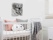 Load image into Gallery viewer, Monochrome Angel Wall Art | Angel Art | Abstract Angel | Christian Art | Fine Art Metallic Canvas | Angel Wall Art | Black and White Art