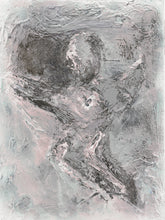 Load image into Gallery viewer, Pink Angel Art | Modern Angel Art | New Media Angel | Peaceful Art | Fine Art Metallic Canvas | Angel Wall Art | Small Medium Large